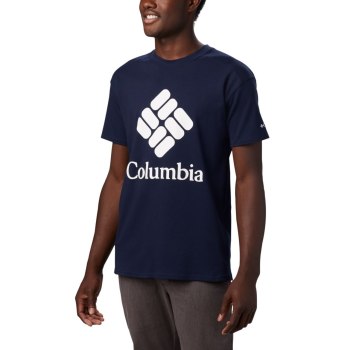 Columbia Lodge Logo, Camiseta Azul Marino Blancos Para Hombre | 534967-ESA